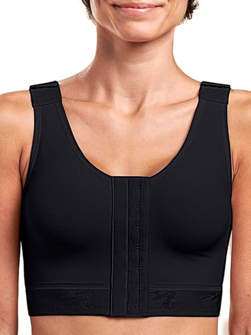 Marena Recovery Compression Bra — 36 D/E  — Black